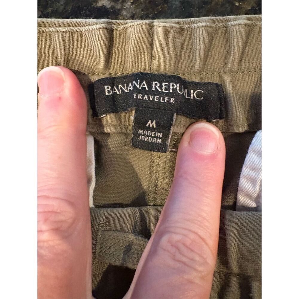 Banana Republic Women's Tapered Pants Medium Army Green Casual Relaxed Fit - Picture 7 of 9